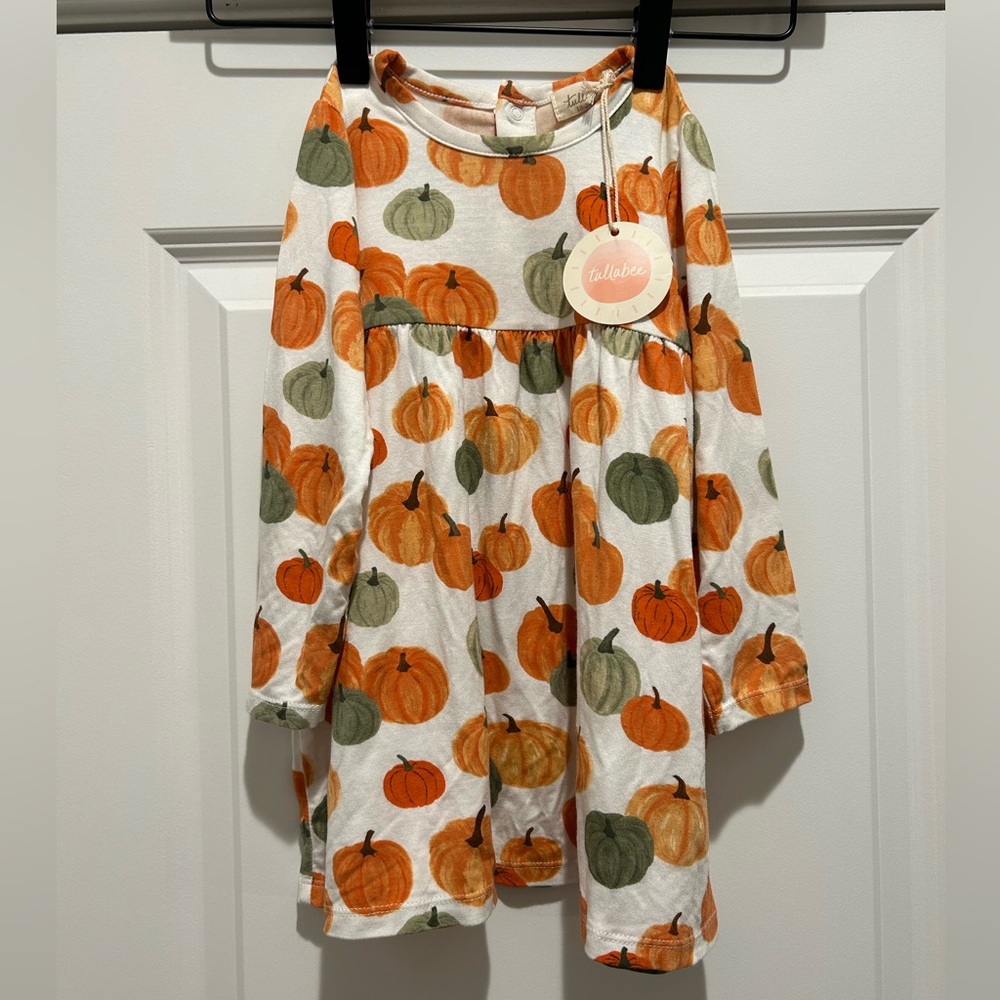 Tullabee Bamboo Pumpkin Dress  18-24m